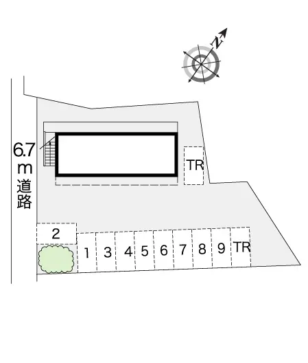 ★手数料０円★四日市市大宮西町　月極駐車場（LP）